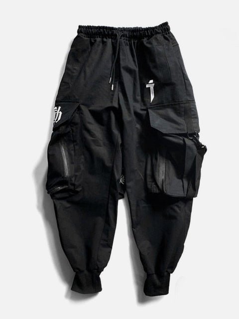 " Destruction god black angel " Cargo pants - Anagoc