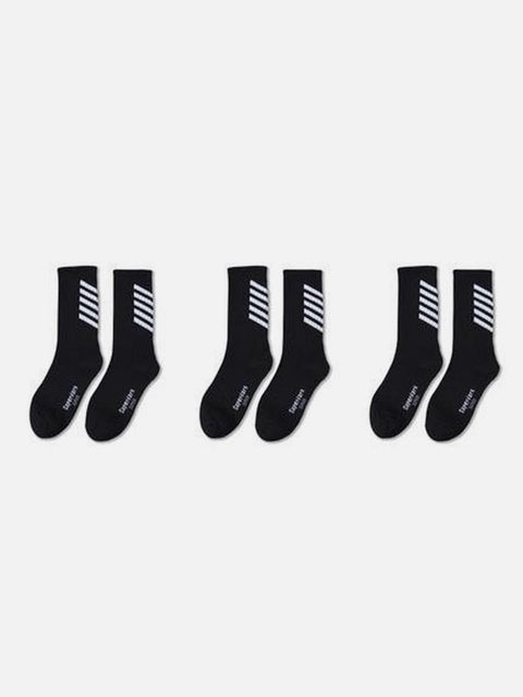 Striped Skateboard Socks 3PCS - Anagoc