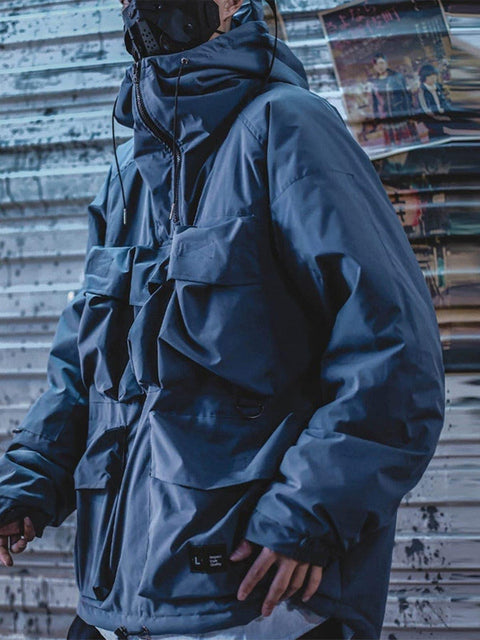 Combat Multi Pockets Winter Coat - Anagoc