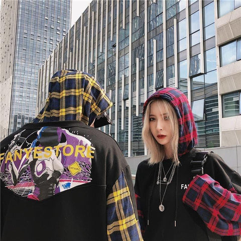 “Oversize Patchwork” Hoodie - Anagoc