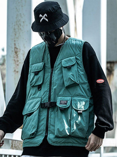 "Multi-pocket" Cotton Vest - Anagoc