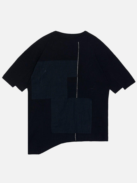 Patchwork Personalized Zipper Tee - Anagoc