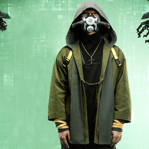 Cyberpunk Ninja Functional Cardigan Hoodies - Anagoc