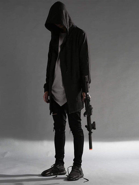 Dark Cloak Cape Oversize Wizard Thick Coat - Anagoc