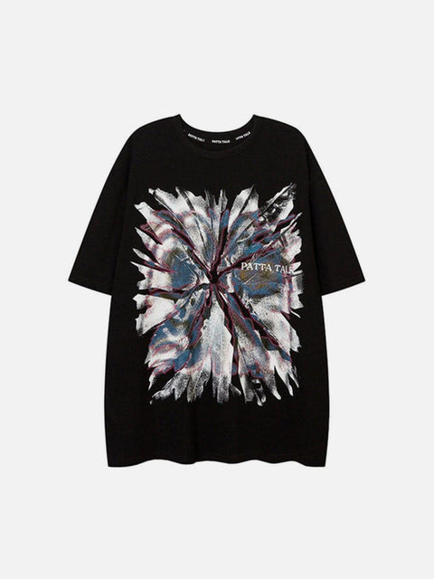 Leaf Letters Graphic Tee - Anagoc