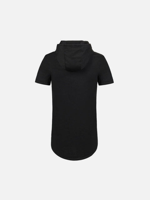 Function Side Zipper Hooded Tee - Anagoc