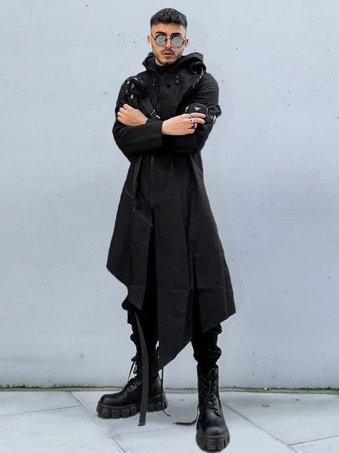 Medieval Retro Irregular Ribbons Long Cloak - Anagoc