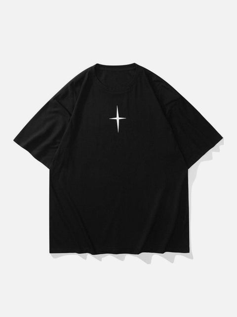 Angel Cross Graphic Tee - Anagoc
