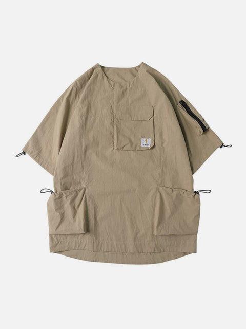 Combat Drawstring Cargo Tee - Anagoc