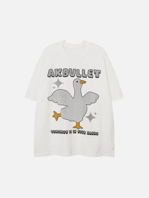 Shining Goose Graphic Tee - Anagoc