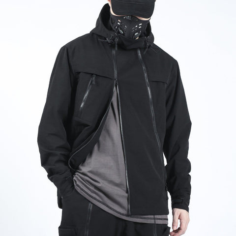 Cyberpunk Function Multi-zip Jacket - Anagoc