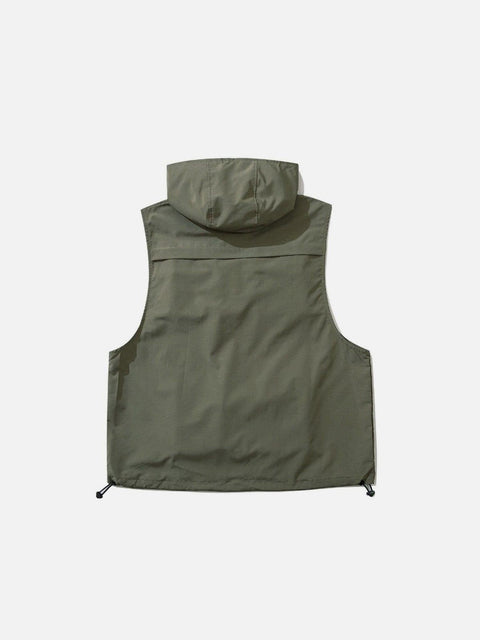 Half Zipper Hood Vest - Anagoc