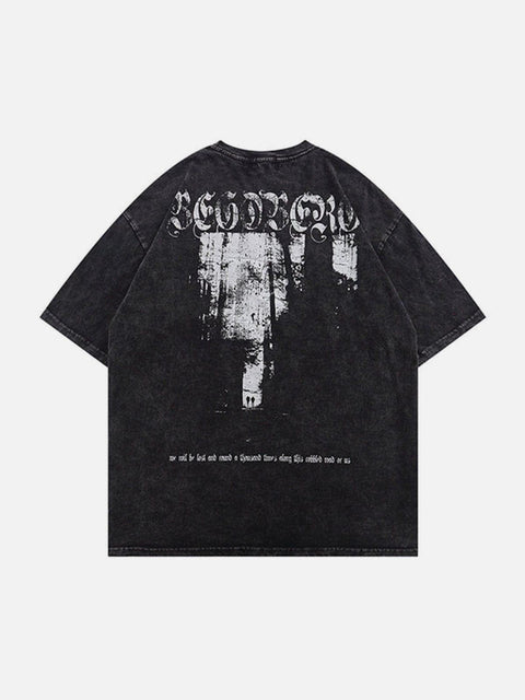 Dark Forest Cotton Washed Graphic Tee - Anagoc