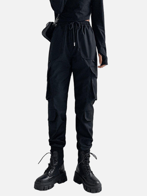 Multi Pockets Fleece Function Pants - Anagoc