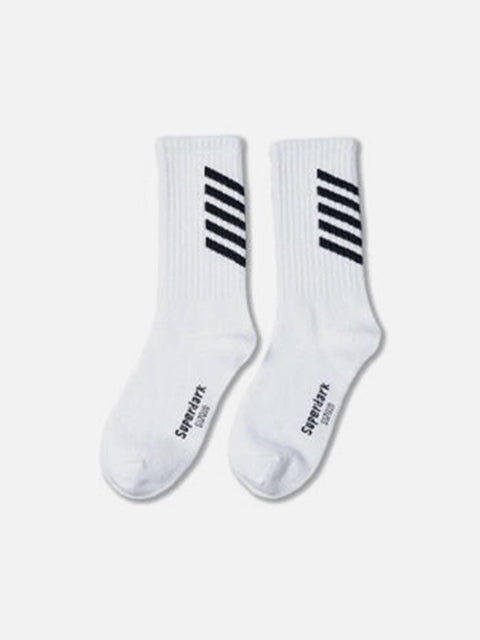 Striped Skateboard Socks 1PC - Anagoc