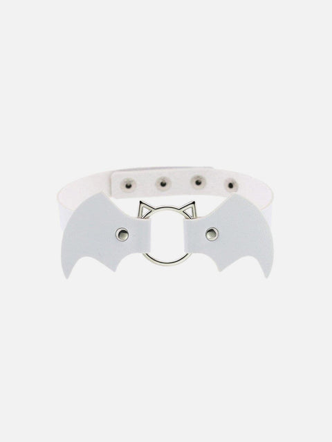Punk Bat Vampire PU Necklace - Anagoc