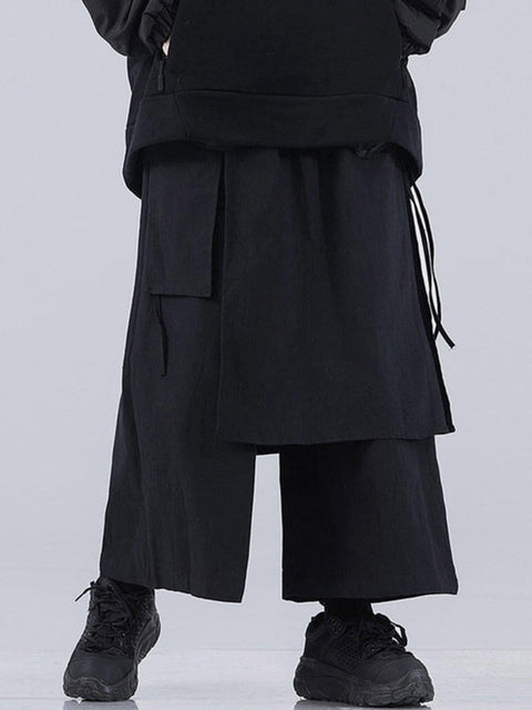 Dark Irregular Harem Pants - Anagoc