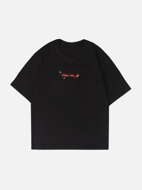 "Starry Embroidery" Tee - Anagoc