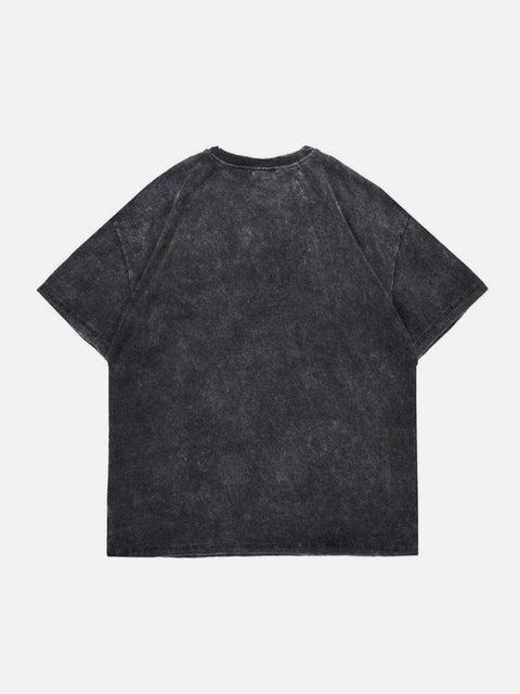 Washed Letters Tee - Anagoc