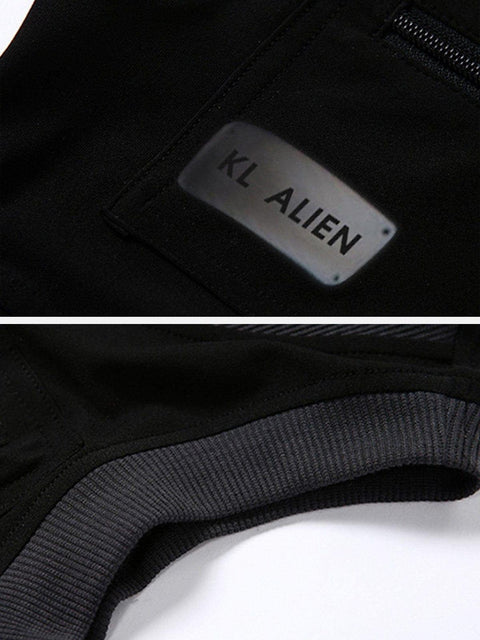 Techwear Patchwork Chain Vest - Anagoc