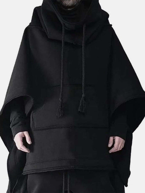 Dark Bat Cloak Cape Wizard Hooded Coat - Anagoc