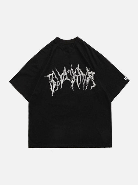 Dark Style Skull Graphic Tee - Anagoc