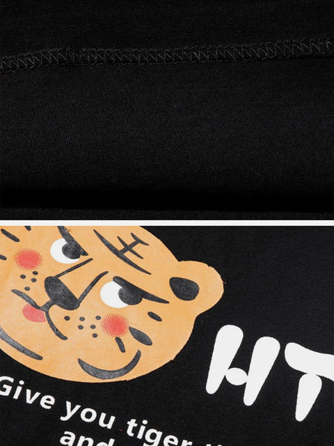 Tiger Letters Graphic Tee - Anagoc
