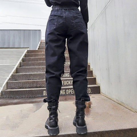 Ripped Sequined Embroidered Patchwork Jeans - Anagoc