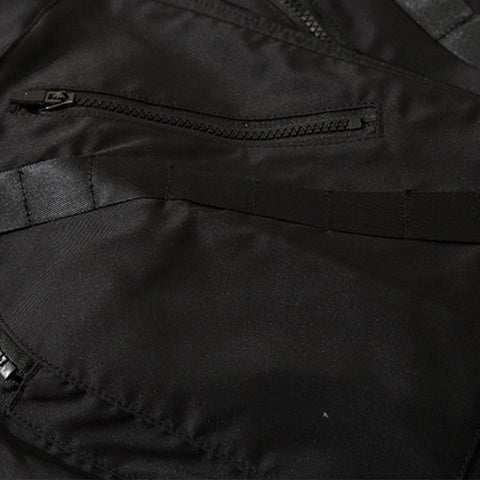 Techwear Oblique Zipper Pockets Cargo Pants - Anagoc
