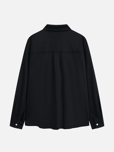 Ribbon Long Sleeve Shirt - Anagoc