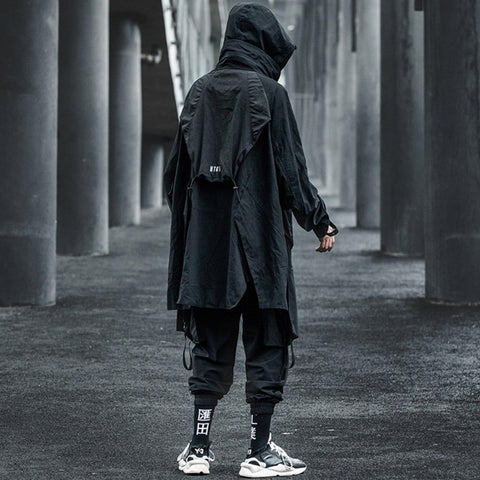 Dark Functional Patchwork Jacket - Anagoc