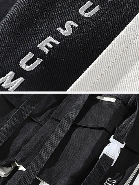 Streamer Drawstring Cargo Pants - Anagoc