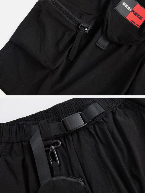 Combat Stereoscopic Multi Pockets Cargo Shorts - Anagoc