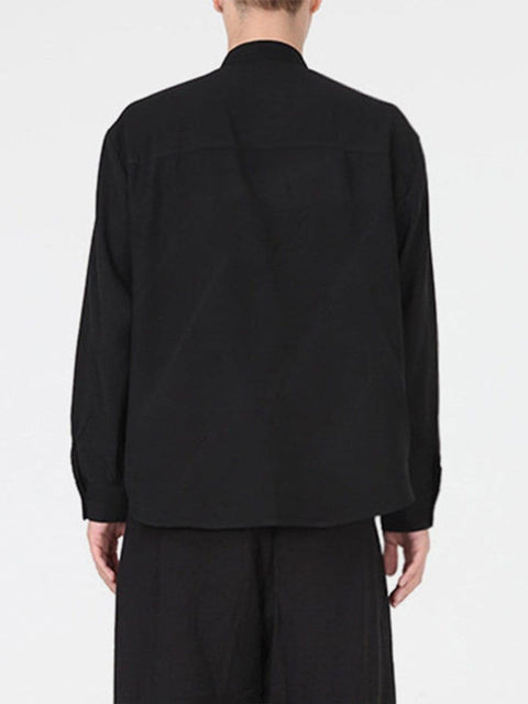 Long Tie Long Sleeve Shirt - Anagoc