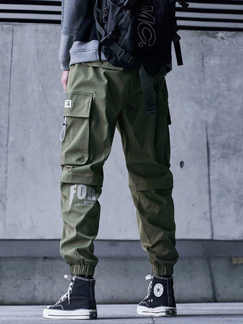 Function Elastic Pockets Cargo Pants - Anagoc