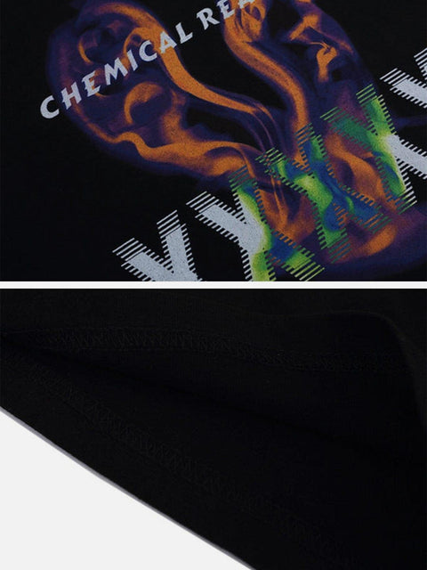 Fire Flame Cotton Graphic Tee - Anagoc