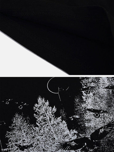 Cross Grove Cotton Graphic Tee - Anagoc