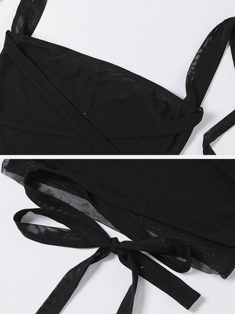 Solid Color Crop Strap Vest - Anagoc