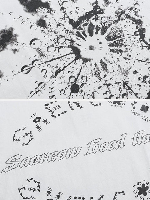 Flower Plant Letters Bombing Graphic Tee - Anagoc