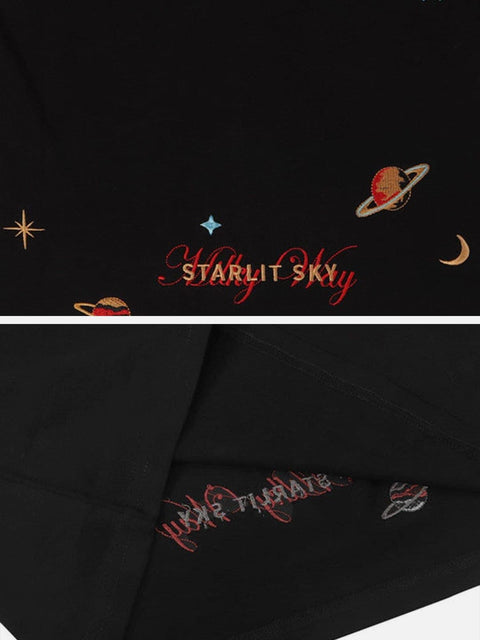 "Starry Embroidery" Tee - Anagoc