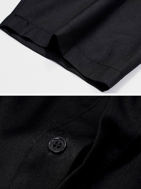 Dark Solid Color Shirt - Anagoc