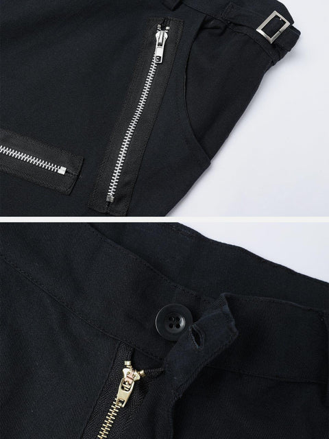 Punk Metal Decoration Pants - Anagoc