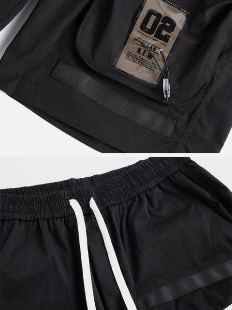 Combat Zipper Pockets Cargo Shorts - Anagoc