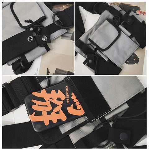 Hip Hop Streetwear Men Fashion Shoulder Bag - Anagoc