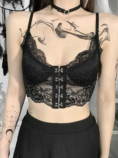 Patchwork Lace Vest - Anagoc