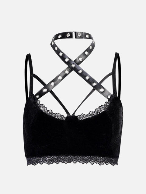 Lace Cross Vest - Anagoc