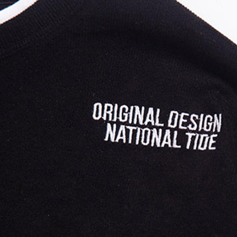 Fake Two Print Sweatshirt - Anagoc