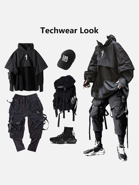Cyberpunk Combat Functional Hoodies - Anagoc