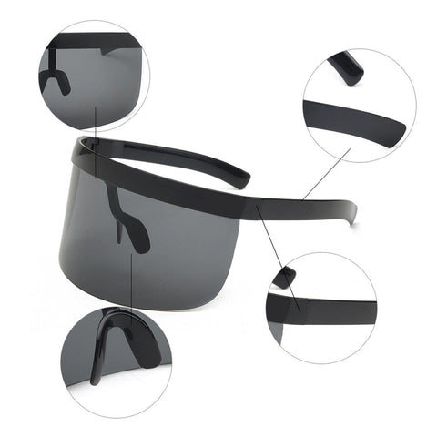 Fashion Anti-UV One Oversized Glasses - Anagoc