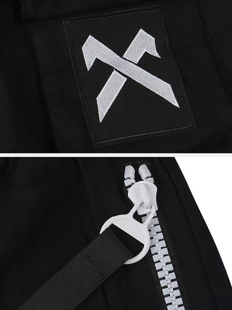 "X Dark" Zip-up Camo Pants - Anagoc